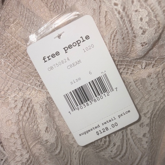 Free People “Bittersweet” Cream Lace Mini - Picture 6 of 7